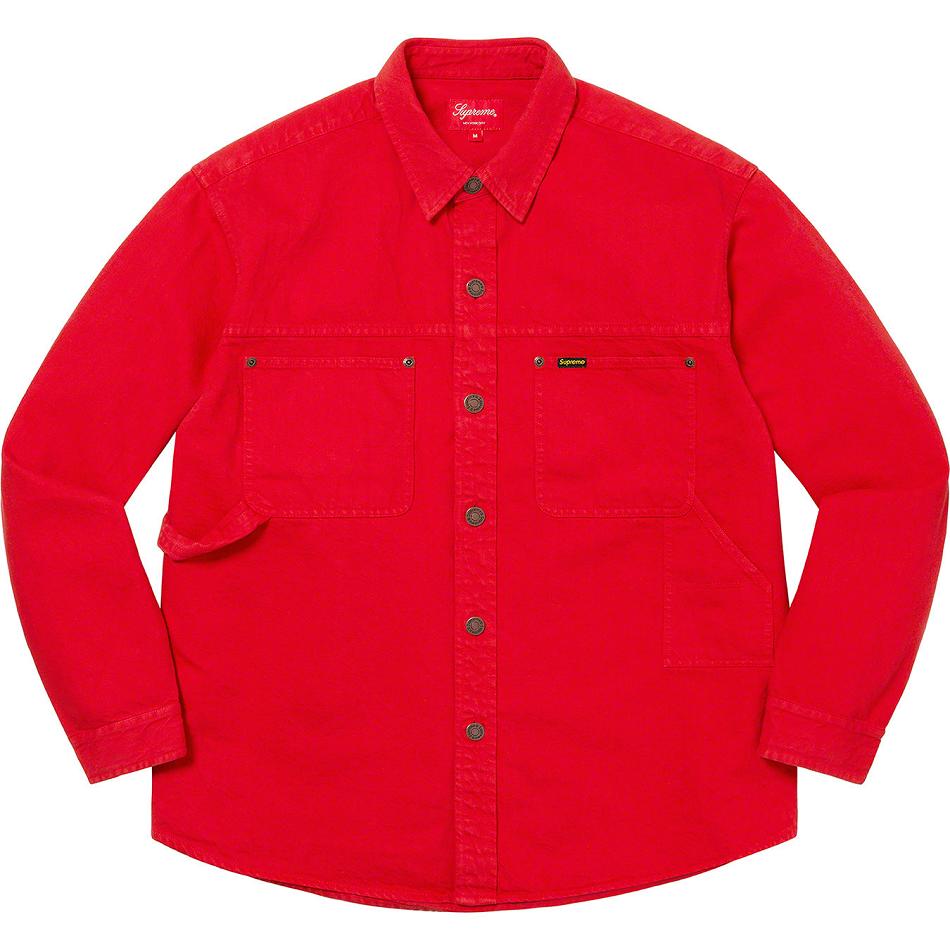 Red Supreme Denim Painter Shirts | Supreme 241XF